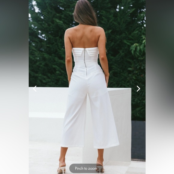 Selfie Leslie white jumpsuit - Picture 2 of 3